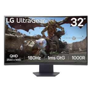 Monitor Gaming LG 32GS60QC-B Ultragear / 31.5”/ Quad HD VA / LCD / 180 Hz / 1 ms / HDMI+DP+HDCP - Zezë