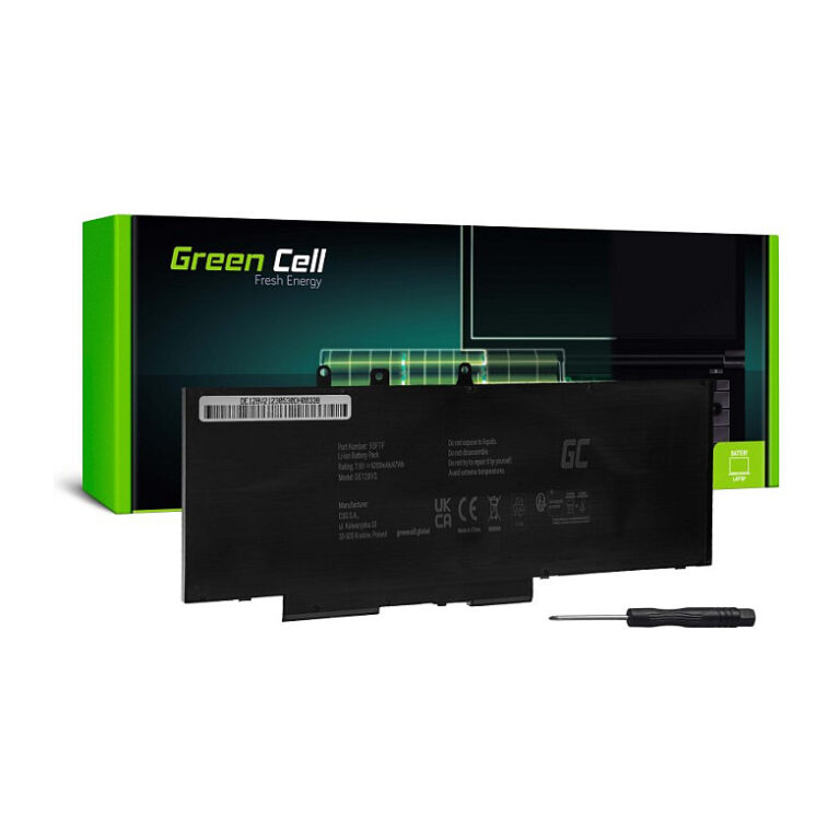 Bateri për laptop Green Cell 93FTF GJKNX for Dell Latitude / 7.6V / 6200mAh