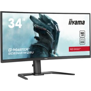 Monitor Gaming i lakuar IIYAMA GCB3481WQSU-B1 / 34" UltraWide Quad HD 180 Hz 0.3 ms VA Curved / HDMi DP USB / e zezë