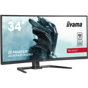 Monitor Gaming i lakuar IIYAMA GCB3481WQSU-B1 / 34" UltraWide Quad HD 180 Hz 0.3 ms VA Curved / HDMi DP USB / e zezë