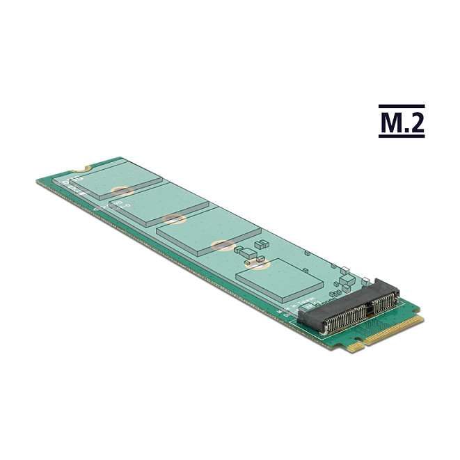 Aksesorë për rrjet M.2 Adapter – DeLock M.2 Key M Plug > M.2 Key E Slot