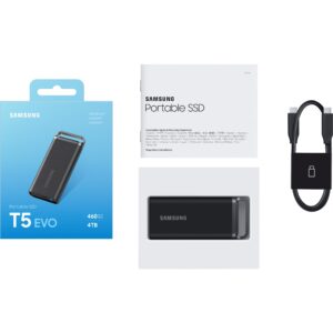 SSD e Jashtme 4TB Samsung Portable T5 EVO USB 3.2 Gen1 Black retail