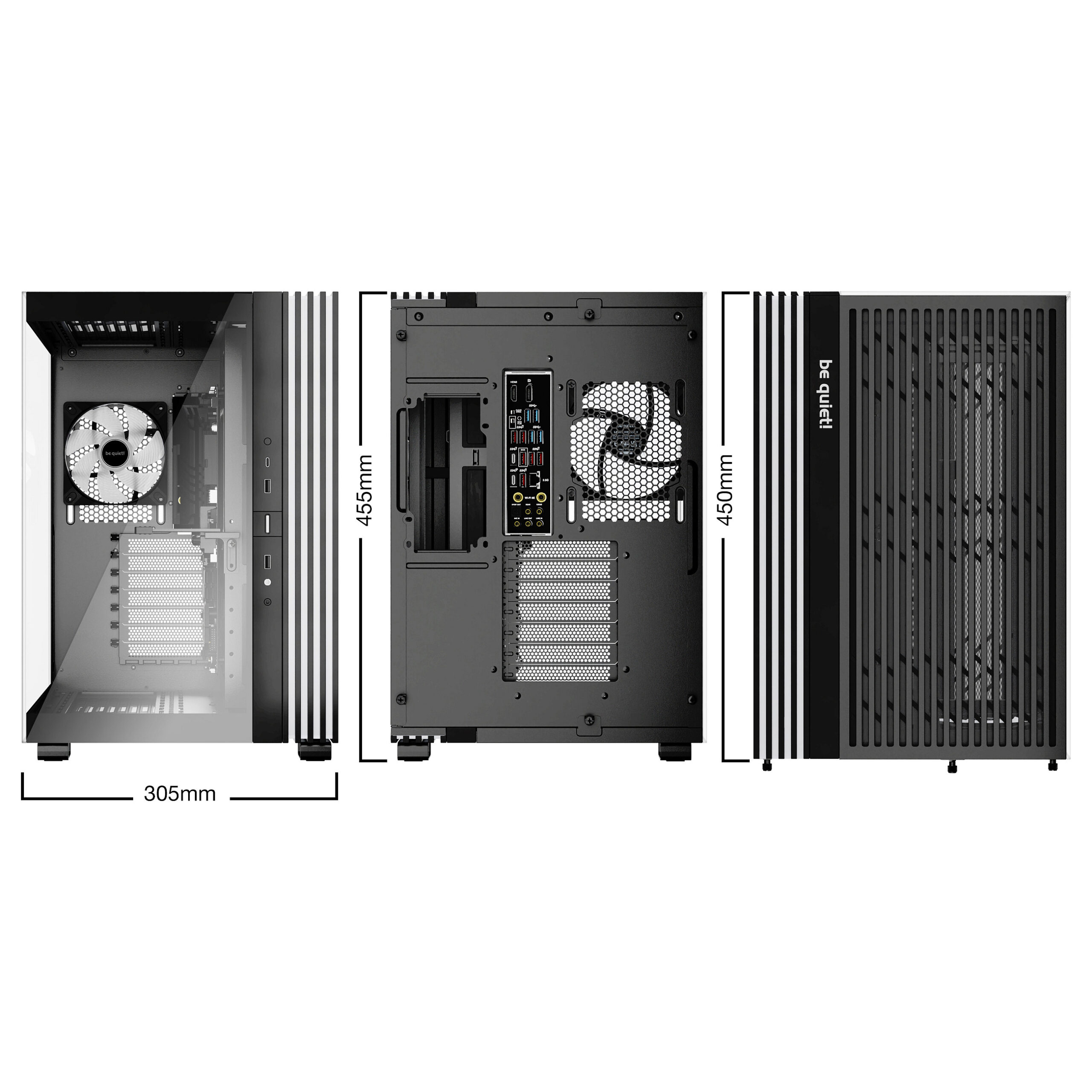 Kasë Midi be quiet! Light Base 600 LX – Zezë - Figura 2