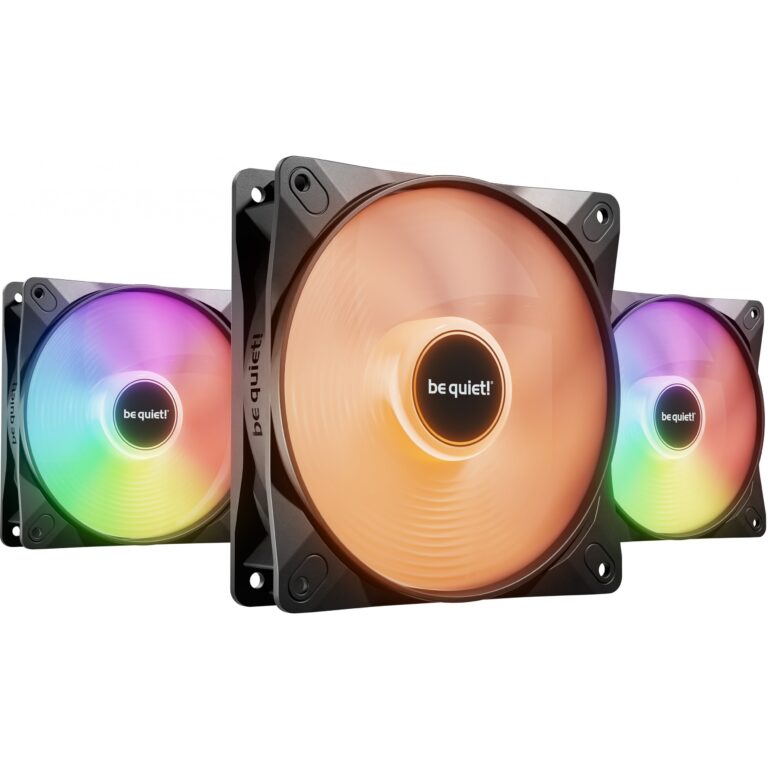 Ftohës për Kasë 120mm be quiet! LIGHT WINGS LX PWM / 3-Pack – Zezë