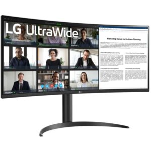 Monitor i lakuar LG Ultra Wide 34WR55QK-B.AEU / 34" Wide Quad HD 100 Hz 5ms HDR10 VA Curved / HDMI DP USB-C / e zezë