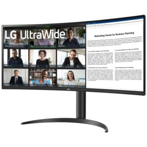 Monitor i lakuar LG Ultra Wide 34WR55QK-B.AEU / 34" Wide Quad HD 100 Hz 5ms HDR10 VA Curved / HDMI DP USB-C / e zezë