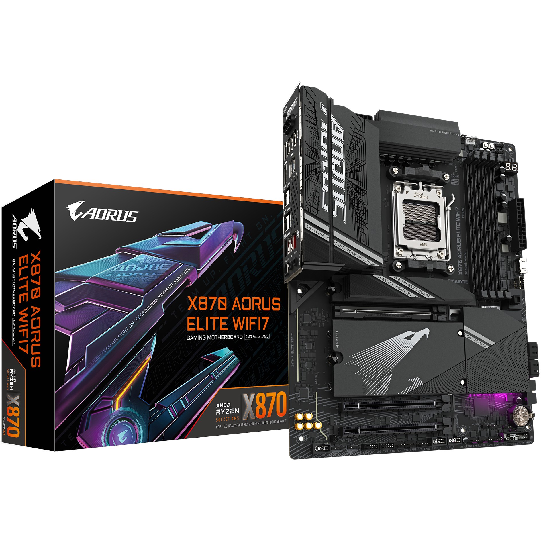 Pllakë Amë MB Intel AM5 Gigabyte X870 Aorus Elite Wifi7 ATX