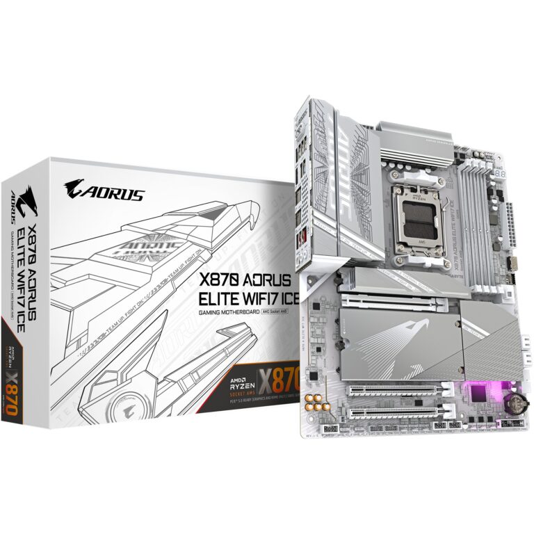Pllakë Amë AM5 Gigabyte X870 AORUS ELITE WIFI7 ICE ATX