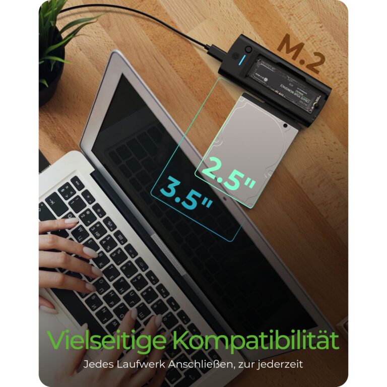 Aksesorë për disqe ICY BOX IB-180MS-C31 USB-C/USB-A 3.2 Docking Station for M.2 NVMe SSD and 3.5"/2.5" SATA HDD