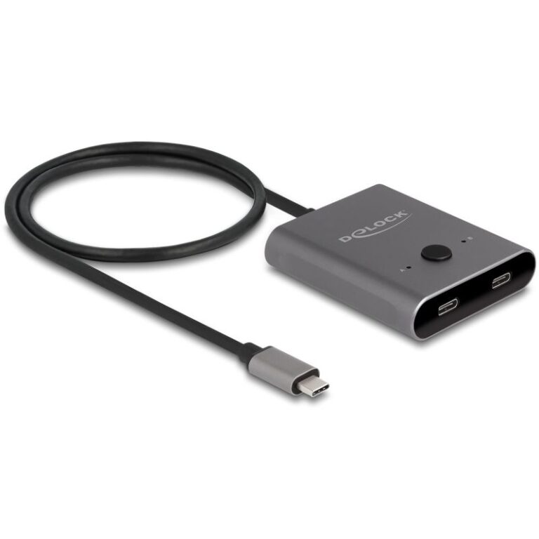 Switch USB DELOCK / 10 Gbps / USB Type-C / 2 në 1 / Bidirectional / 8K