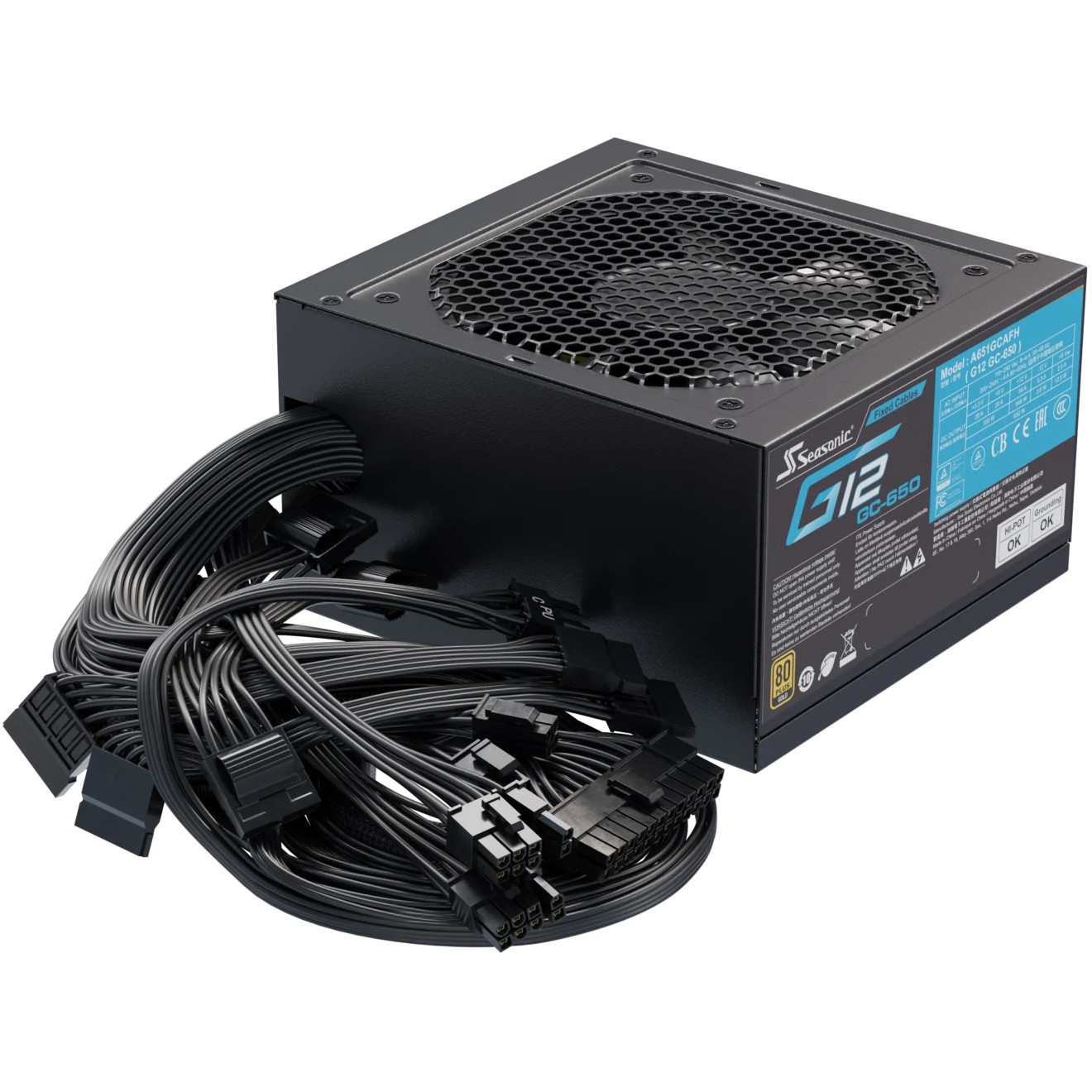 Furnizues Energjie 650W Seasonic G12 GC-650 80+ Gold - Figura 4