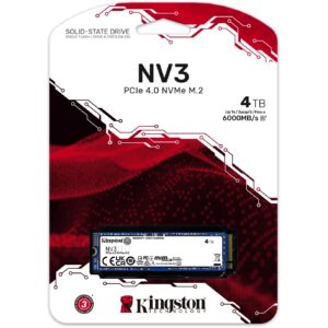 SSD të Brendshme M.2 4TB Kingston NV3 NVMe PCIe 4.0 x 4