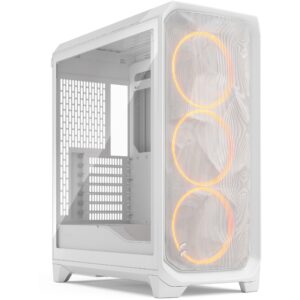Kasë Midi Fractal Design Meshify 3 RGB TG Light Tint – Bardhë