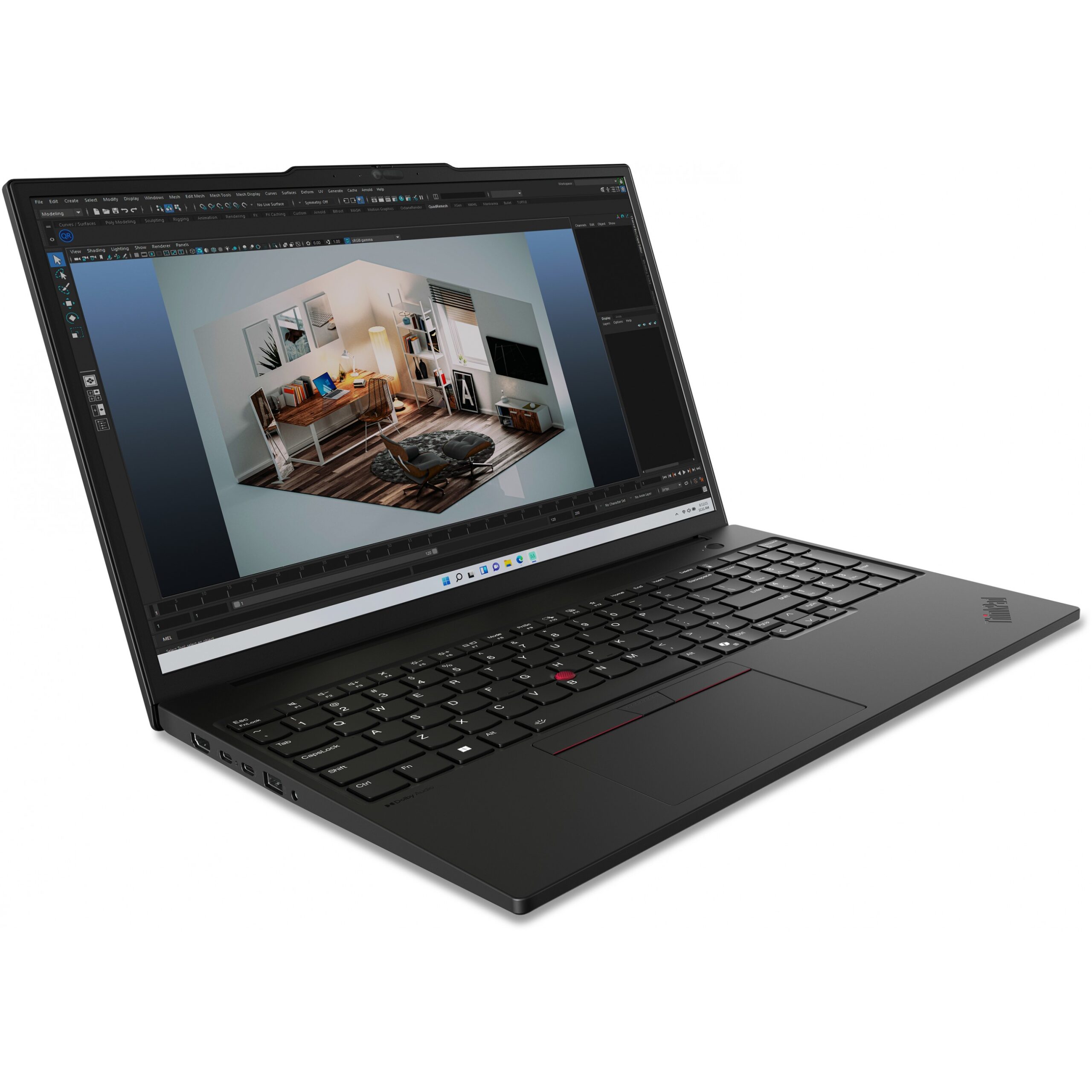 Laptop Lenovo ThinkPad P16s G3 21KS / Core Ultra 7 155H / 32GB / 1TB / 16 inch WUXGA IPS / RTX A500 Ada 4GB / e zezë - Figura 4