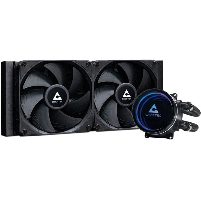 Ftohës për Procesor K Cooler  Water Cooling Chieftec Iceberg 240 DARK multi Cooler | 1700| 1200| 1150| 1151| 1155| 1156| 1200| AM5/4/3+/2+/2