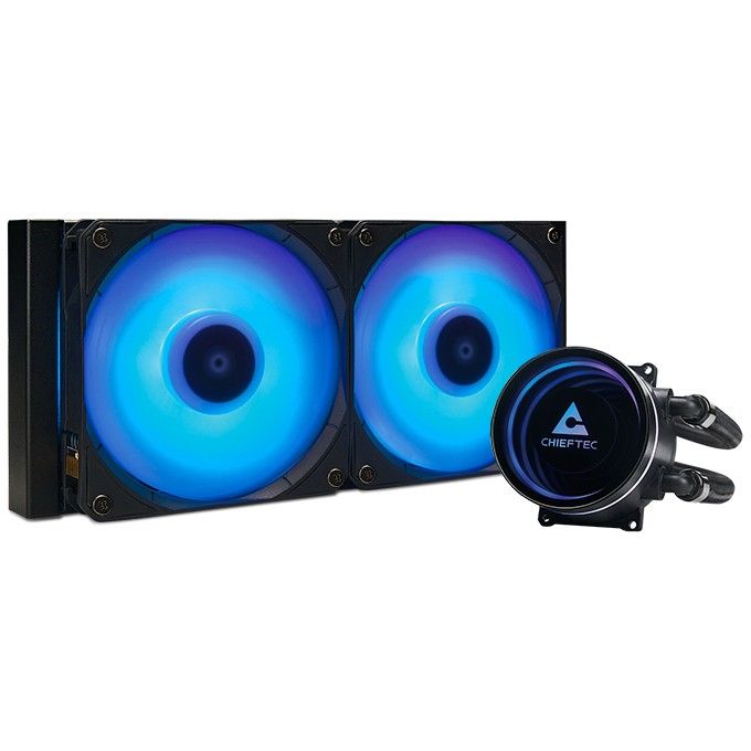 Ftohës për Procesor K Cooler  Water Cooling Chieftec Iceberg 240 RGB multi Cooler | 1700| 1200| 1150| 1151| 1155| 1156| 1851| AM5/4/3+/2+/2