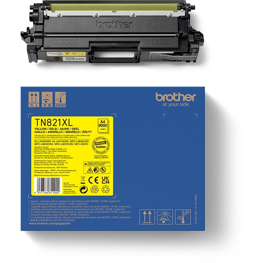 Toner Brother TN-821XLY deri në 9.000 faqe sipas ISO/IEC 19752 – Verdhë - Figura 3