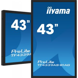 Monitor IIYAMA TF4339AS-B1AG / 43" 4K Ultra HD 40 M-Touch / HDMI+DP+USB / e zezë