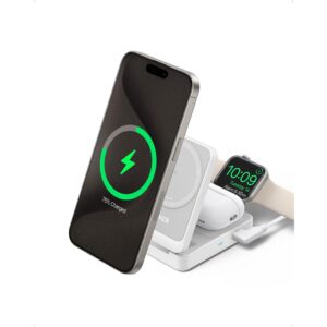 Aksesorë për telefon Anker MagGo Wireless Charger 15W 3-in-1 Charging Station