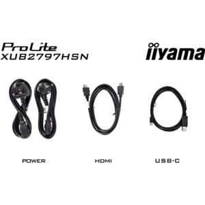 Monitor Iiyama ProLite XUB2797HSN-B2 / 27" Full HD IPS 1ms 100Hz / HDMI DP USB-C Speaker / e zezë