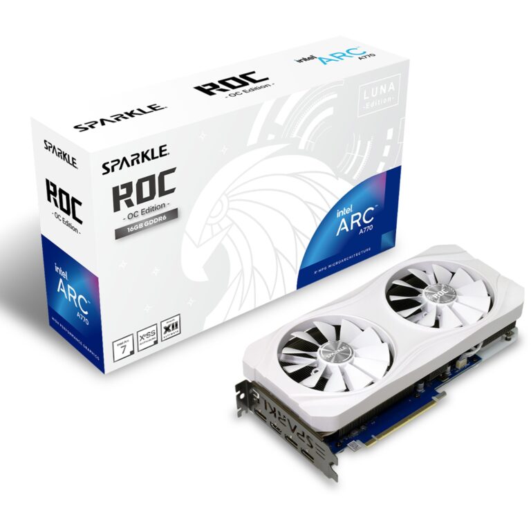 Kartelë grafike A770 16GB Sparkle Intel Luna OC GDDR6 white