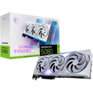 Kartelë grafike NVIDIA RTX 5080 16GB MSI Gaming Trio OC GDDR7 3Fan white