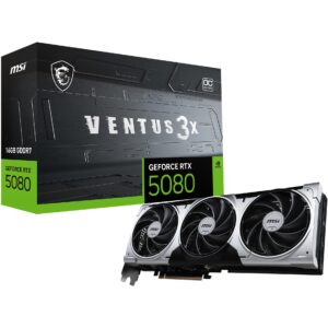 Kartelë Grafike RTX 5080 16GB MSI Ventus 3X OC Plus GDDR7 3Fan