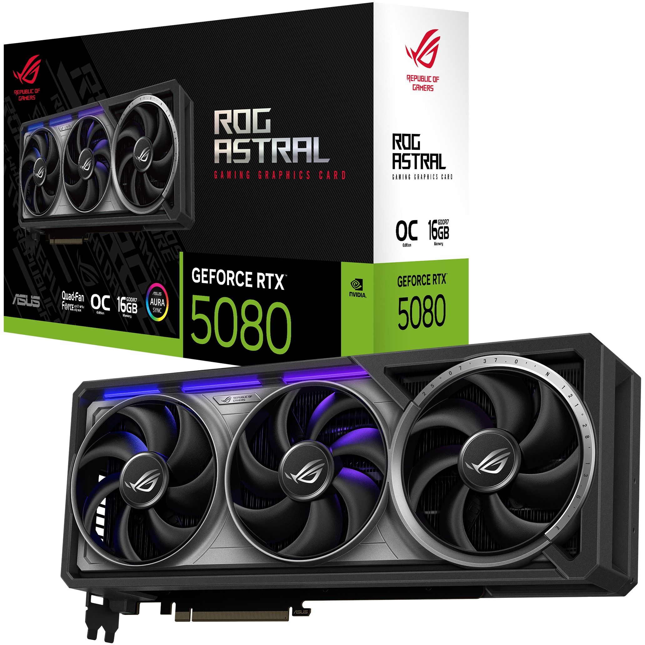 Kartelë Grafike Nvidia RTX 5080 16GB ASUS ROG Astral OC GDDR7 3Fan - Figura 5