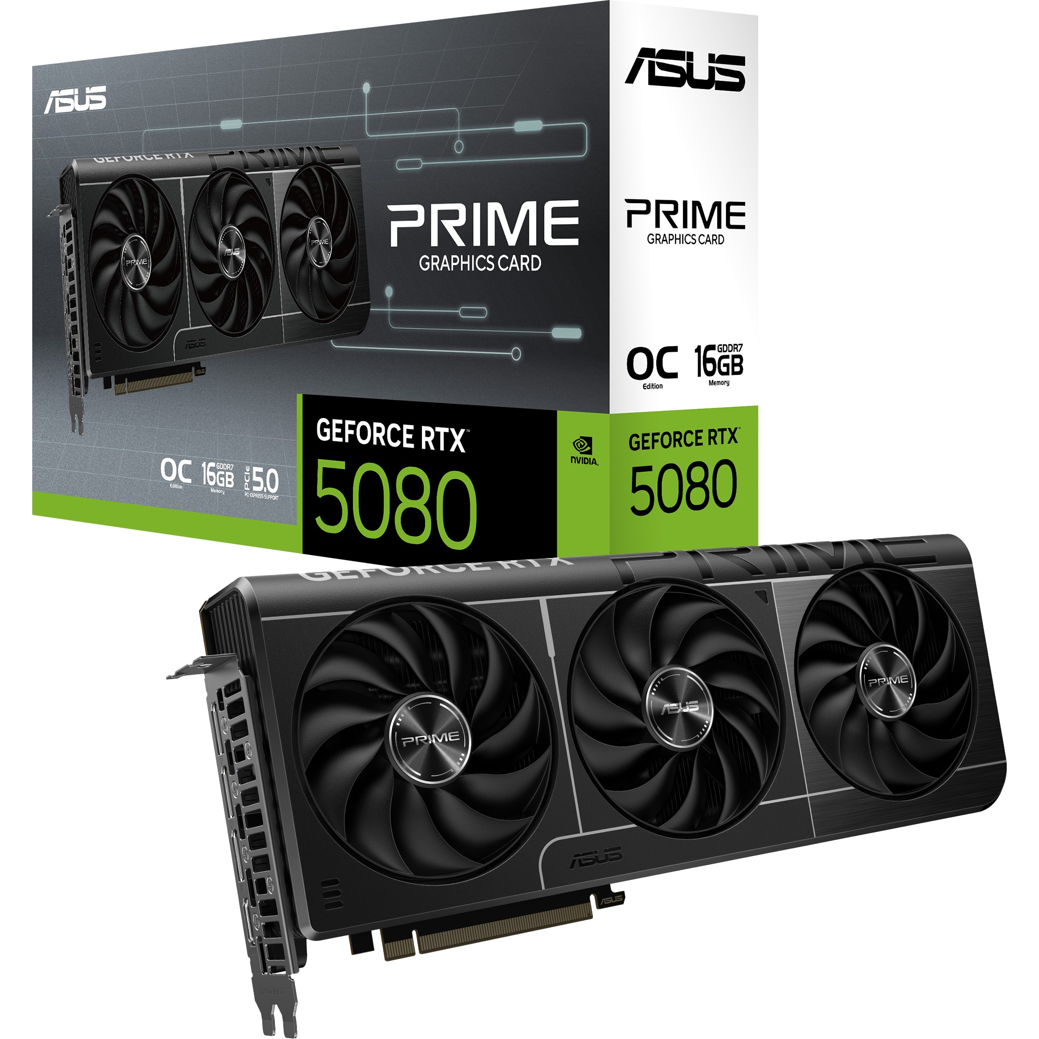 Kartelë Grafike Nvidia RTX 5080 16GB ASUS Prime OC GDDR7 3Fan - Figura 3