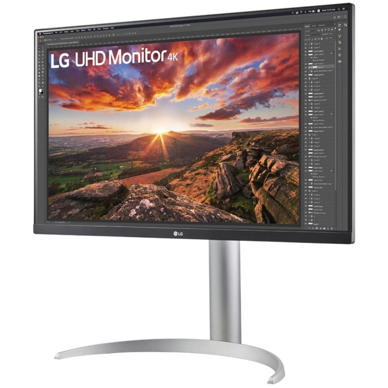Monitor LG 27UP850K-W / 27″ / 4K UHD / 16:9 / IPS / 5ms / 60Hz / HDR10 / DP + HDMI / Speaker / E bardhë - Figura 2