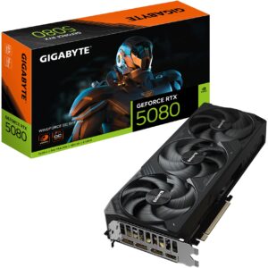 Kartelë Grafike NVIDIA GPU RTX 5080 16GB Gigabyte Windforce OC SFF GDDR7 3Fan