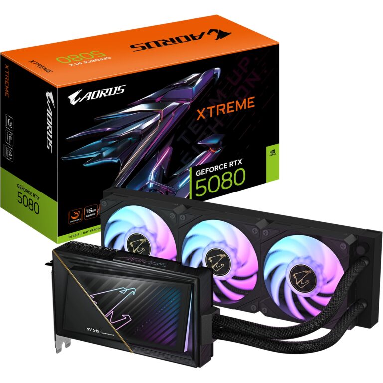 Kartelë Grafike NVIDIA / RTX 5080 / 16GB / Gigabyte / AORUS Xtreme Waterforce / GDDR7 / 3‑Fan