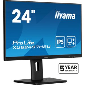Monitor Iiyama ProLite XUB2497HSU-B2 / 24" Full HD IPS 1ms 100Hz / HDMI DP USB Hub Speaker / e zezë