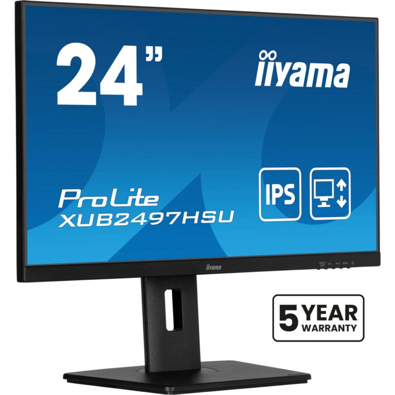 Monitor Iiyama ProLite XUB2497HSU-B2 / 24" Full HD IPS 1ms 100Hz / HDMI DP USB Hub Speaker / e zezë