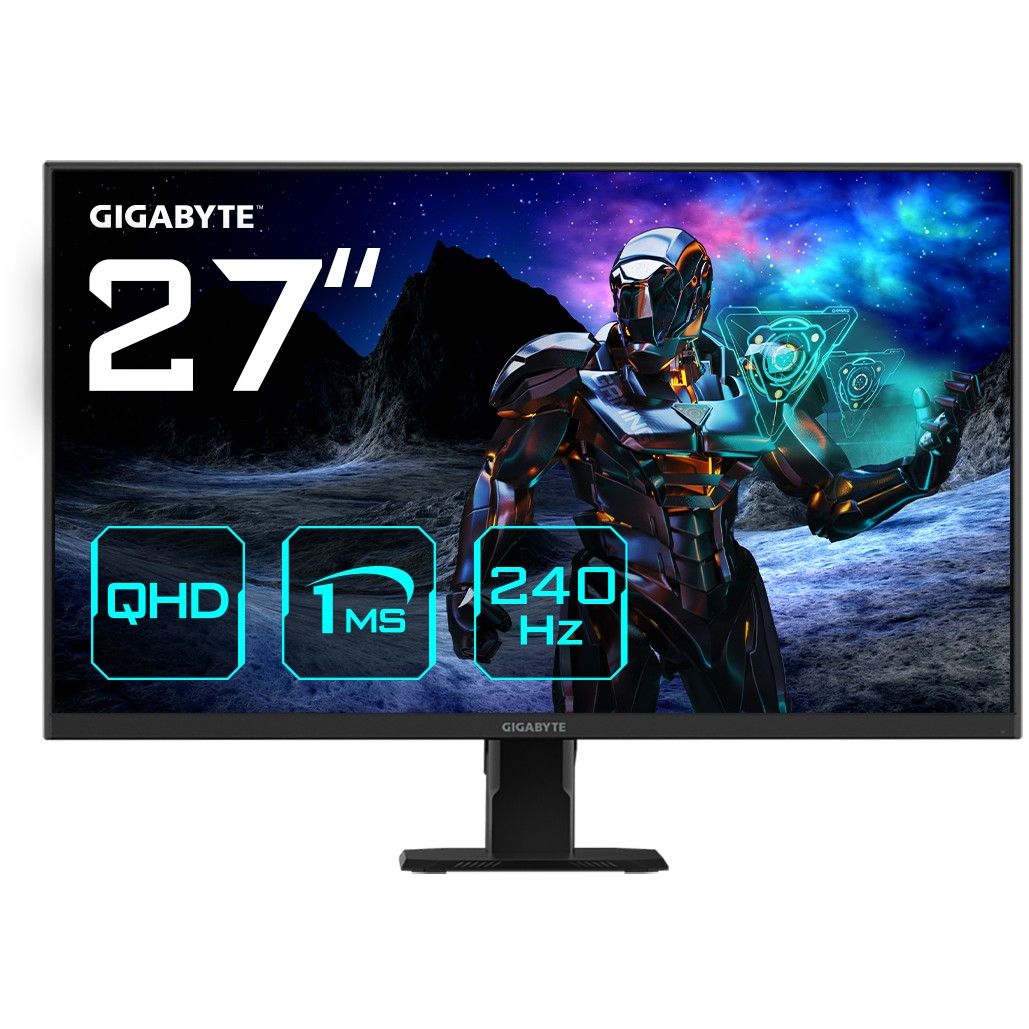 Monitor Gaming Gigabyte GS27Q x / 27" / QHD SS-IPS LCD / 240 Hz / 1 ms / 2xHDMI + DP / Zezë