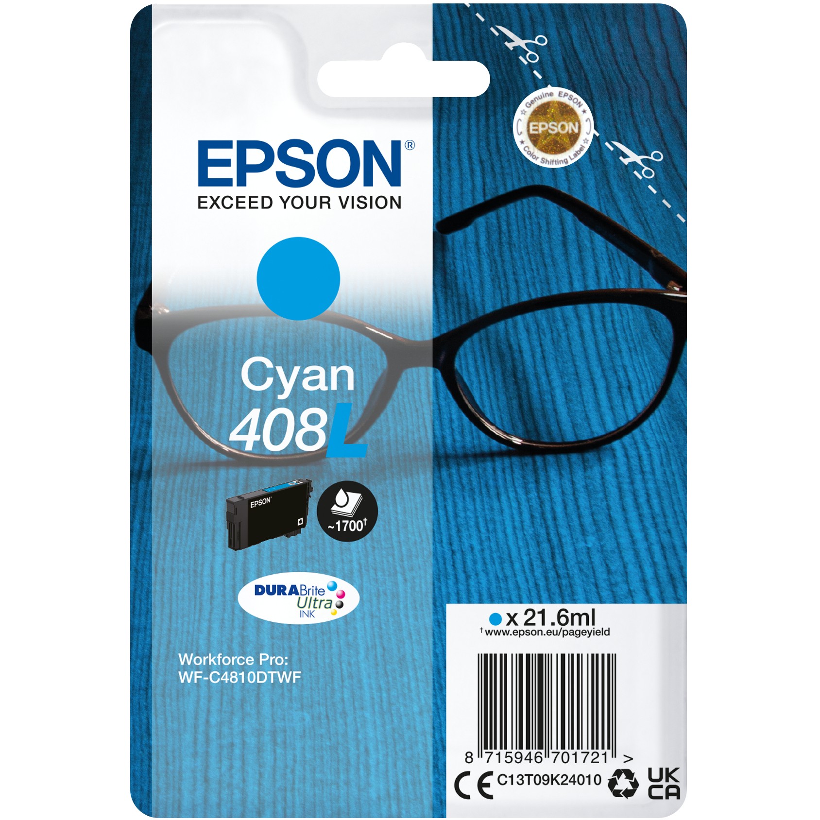 INK Epson 408L C13T09K24010 – Blu