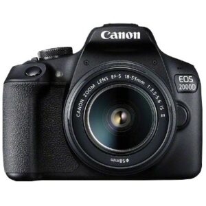 Kamerë digjitale Canon EOS 2000D / SLR Camera Kit / 24.1 MP / CMOS / 18 - 55 mm Canon EF-S / e zezë