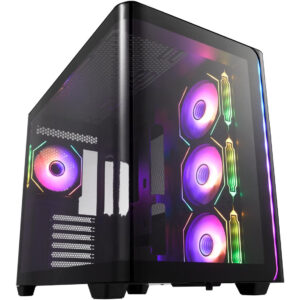 Kasë FSP M580-BA ARGB TG Mid Tower – Zezë