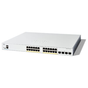 Cisco Catalyst 1300 C1300-24FP-4X Managed Switch | 24x Gigabit PoE+ | 4x 10G SFP+ | 375W PoE Budget