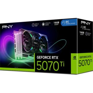 Kartelë Grafike NVIDIA RTX 5070Ti 16GB PNY Verto ARGB OC GDDR7 3Fan