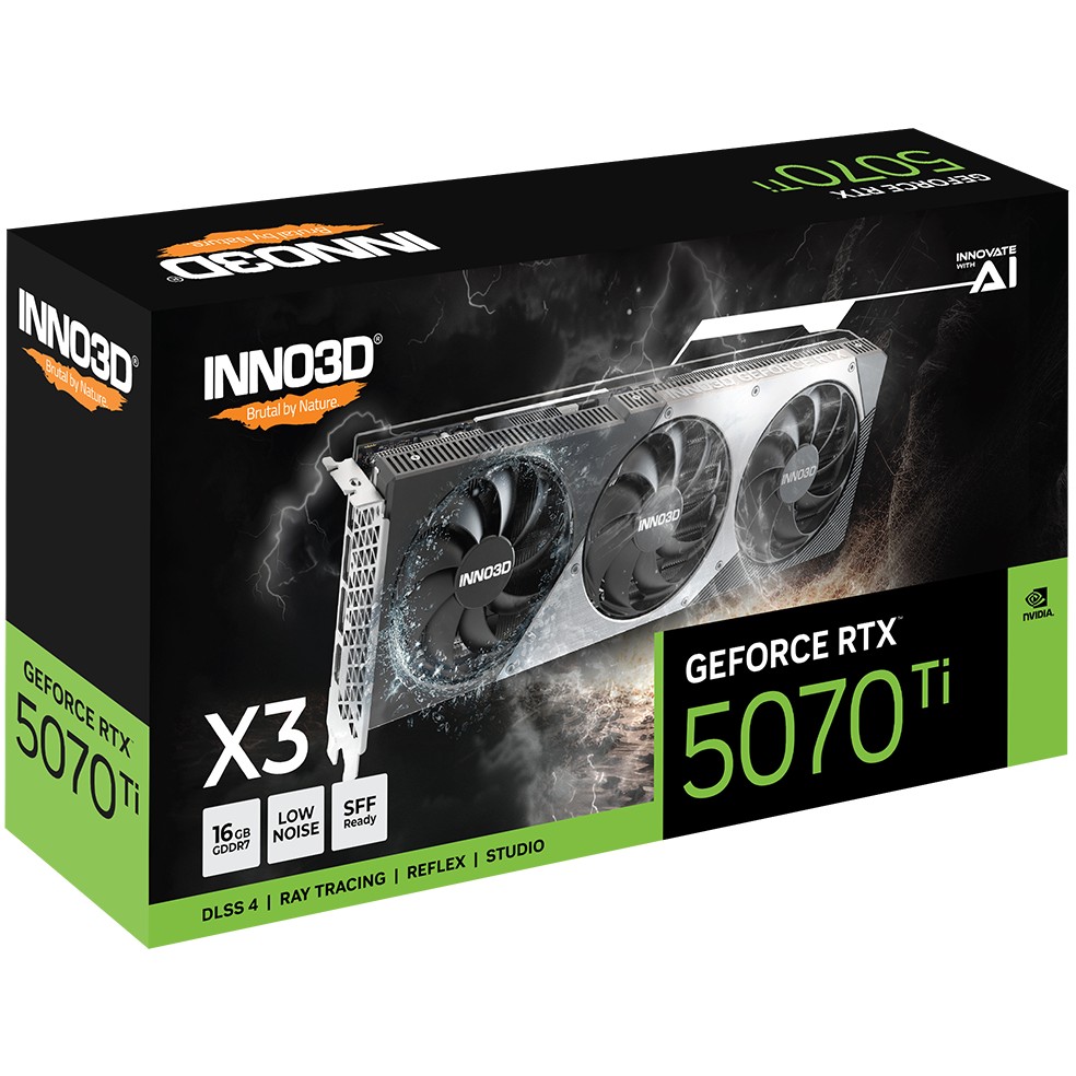 Kartë grafike / Inno3D RTX 5070 Ti / X3 / 16GB GDDR7 / 3 Fan - Figura 2
