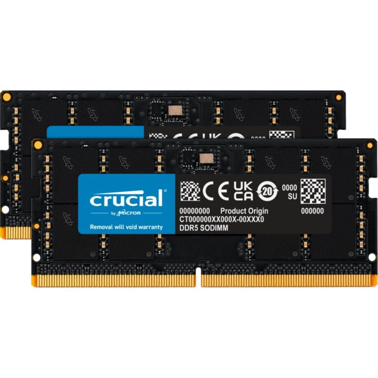 RAM DDR5 Crucial Kit / 64GB (2×32GB) / 5600 MHz / CL46 / SO-DIMM