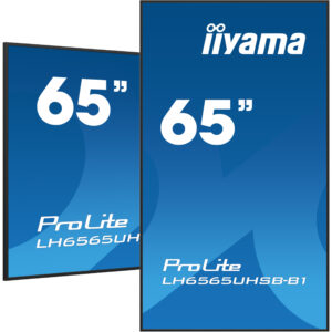 Monitor iiyama ProLite LH6565UHSB-B1 / 65" / 4K UHD IPS LED / 60 Hz / 8 ms / 2xHDMI + DP + LAN + WIFI + Speaker / Zezë