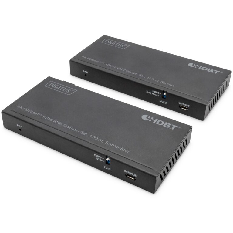 Extender HDMI / DIGITUS / 4K / HDBaseT / KVM / USB 2.0 / 150m