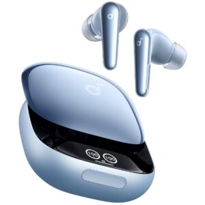 Kufje pa kabllo Anker Soundcore Liberty 4 Pro True Wireless Earbuds – Blu e hapur me Shkëlqim