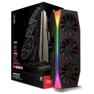 Kartelë Grafike AMD RX 9070 XT 16GB XFX Mercury Magnetic Air Gaming RGB OC GDDR6 3 Fan