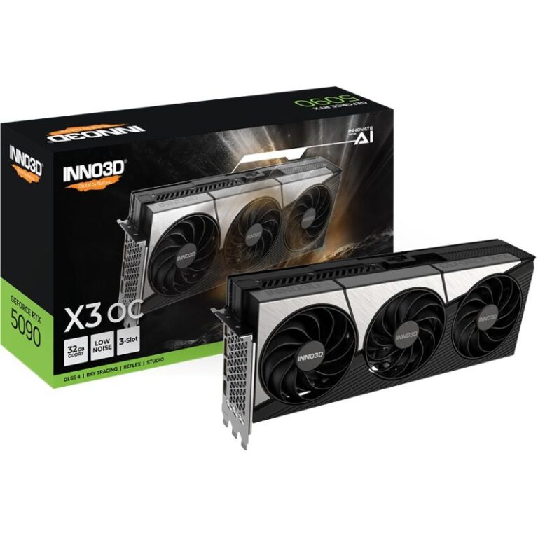 Kartelë Grafike RTX 5090 32GB Inno 3D X3 OC GDDR7 3Fan