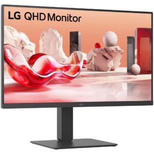 Monitor LG 27BA45QB-B / 27" / WQHD / IPS / 5ms / 75Hz / HDR10 / 2x HDMI / DisplayPort / Speaker / Pivot / e zezë