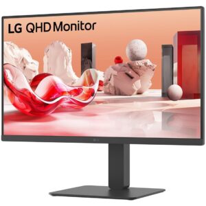 Monitor LG 27BA45QB-B / 27" / WQHD / IPS / 5ms / 75Hz / HDR10 / 2x HDMI / DisplayPort / Speaker / Pivot / e zezë