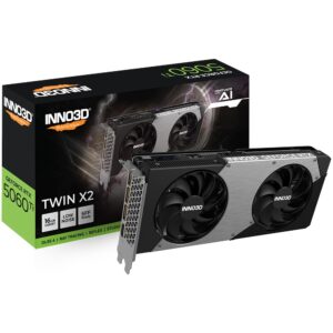 Kartelë Grafike NVIDIA GPU RTX 5060 TI 16GB Inno 3DTwin X2 16GB GDDR7
